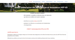 Desktop Screenshot of afhep.ch